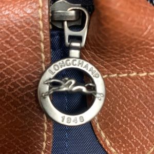 Navy blue Longchamp Le Plage bag